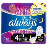 Absorbante Igienice - Always Platinum Secure Night, marimea 4, 5 buc