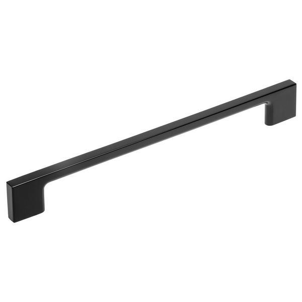 Maner pentru mobila uzo, finisaj negru mat, l:192 mm