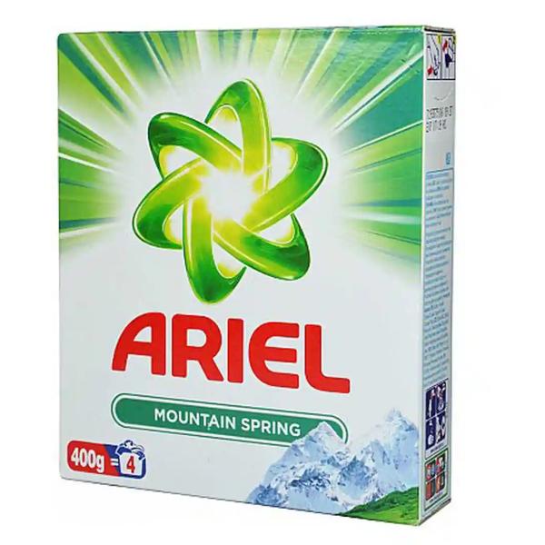 Detergent pudra cu aroma primavaratica de munte - ariel mountain spring, 400 g