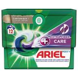 Detergent Capsule pentru Rufe Colorate si Ingrijirea Fibrelor - Ariel Extra Color + Extra Fiber Care, 12 buc