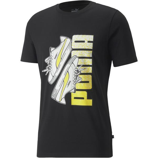 Tricou barbati puma sneaker graphic 84856701, m, negru