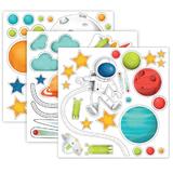 Stickere pentru decorarea camerei copilului - Spațiul cosmic - Eurekakids