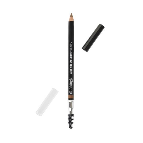 Creion bio pentru sprancene gentle brown - benecos, 1g