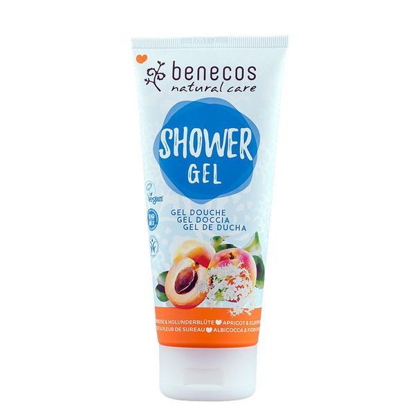 Gel de dus flori de soc si caise, benecos, 200 ml