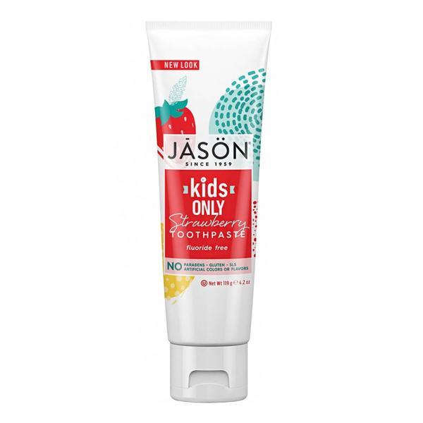 Pasta naturala de dinti cu capsuni pt copii jason, 119g