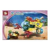 Set de constructie S-Girls Adventure, Submarin, 188 piese
