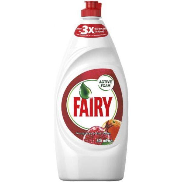 Detergent de Vase cu Aroma de Rodie si Portocala – Fairy Active Foam Pomegranate & Red Orange, 800 ml