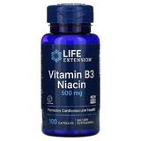 Vitamina B3 Niacina (500 mg) Life Extension, 100capsule