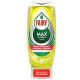 Detergent de Vase cu Aroma de Lamaie - Fairy Max Power Lamaie, 450 ml