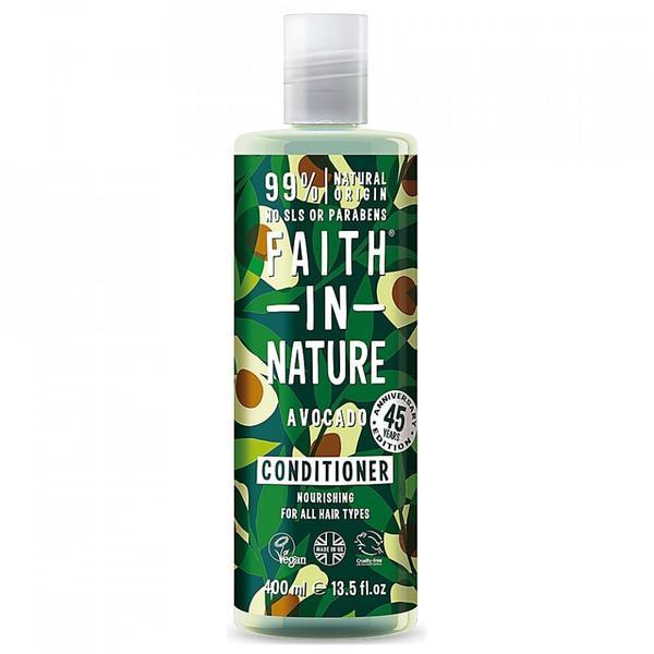 Balsam natural hidratant cu Avocado, pentru toate tipurile de par, Faith in Nature, 400ml esteto.ro