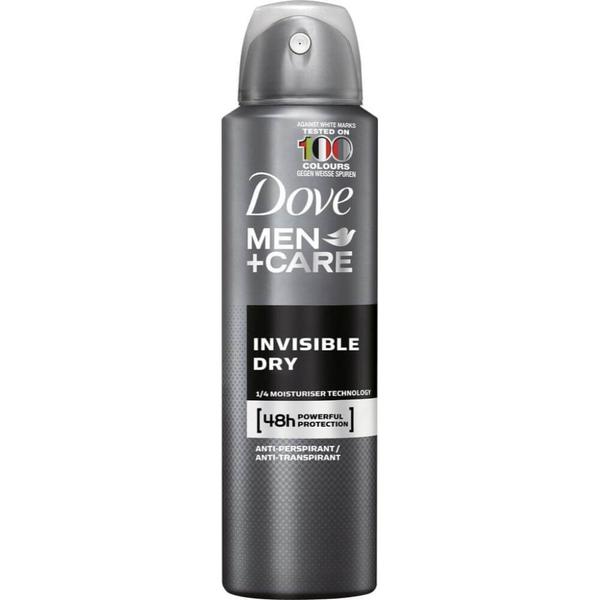 Deodorant Spray Antiperspirant Invizibil pentru Barbati – Dove Men+Care Invisible Dry, 150 ml
