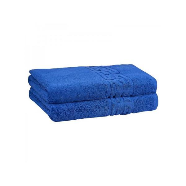 Set 2 prosoape hoteliere premium efrall 70/140cm albastru 100 bumbac 500g/mp greek model