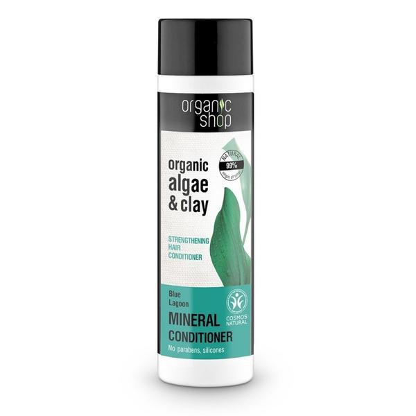 Balsam par fortifiant cu argila si extract de alge blue lagoon, - organic shop, 280ml
