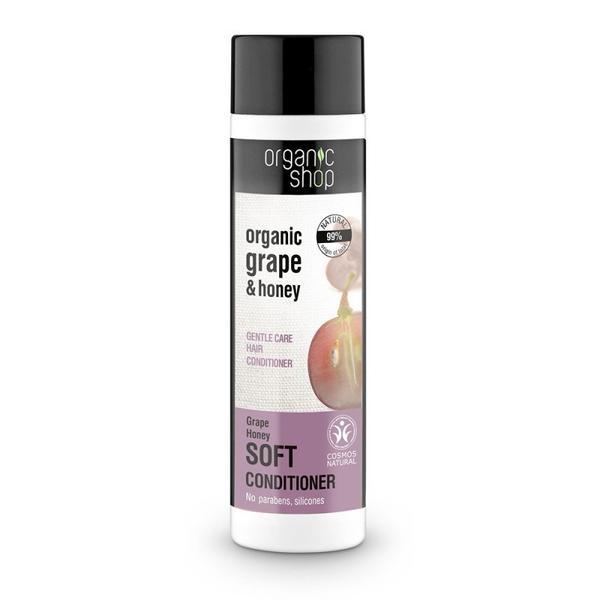 Balsam de par cu miere si struguri grape honey, organic shop, 280ml