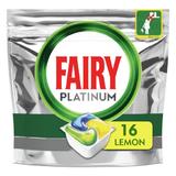 Detergent Capsule pentru Masina de Spalat Vase - Fairy Platinum Lemon, 16 capsule