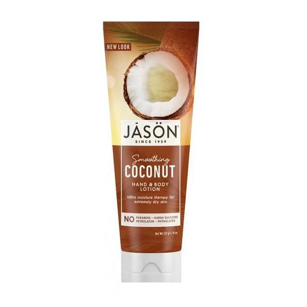 Crema hidratanta cu ulei de cocos pentru maini si corp, jason, 227g