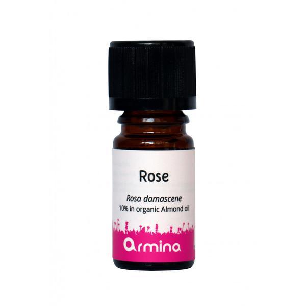 Ulei esential de trandafir (rosa damascena) 5% in ulei de migdale bio armina 5ml esteto