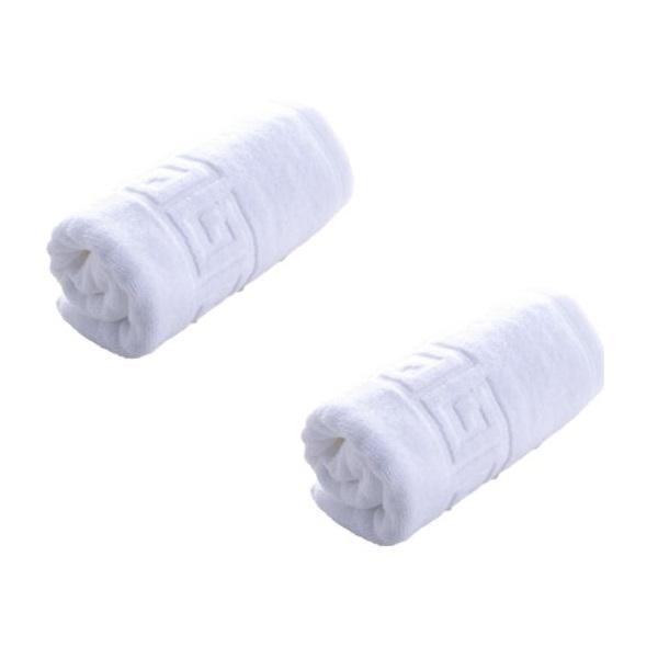 Set 2 prosoape hoteliere premium efrall 50x90cm alb 100% bumbac 600g/mp greek model
