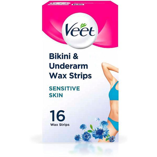 Benzi ceara rece veet, piele sensibila, zona bikini, 16 benzi