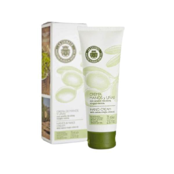 Crema pentru maini si unghii, cu ulei de masline extra virgin, la chinata, 75ml