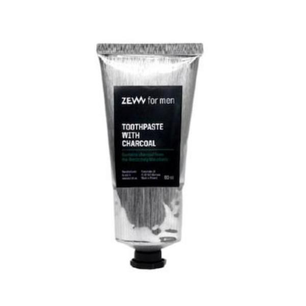 Pasta pentru dinti, cu extract de carbune si aroma puternica de menta, zew for men, 80ml