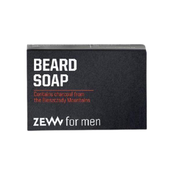 Sapun natural pentru barba, cu carbune din muntii bieszczady, curata barba si mentine pielea fetei hidratata si neteda, zew for men, 85g