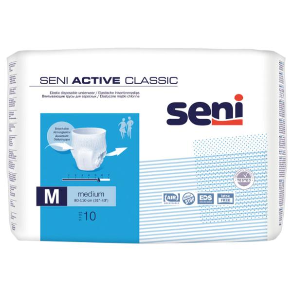 Scutece pentru Adulti Tip Chilot Elastic - Seni Active Classic Elastic Disposable Underwear, Medium, 10 buc