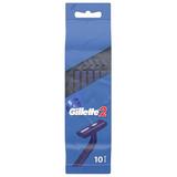 Aparat de Ras cu 2 Lame - Gillette Blue II, 10 buc