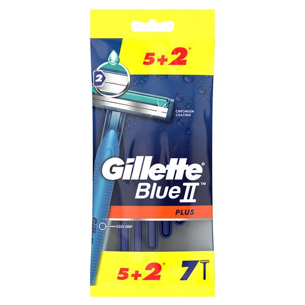 Aparat de ras cu 2 lame - gillette blue ii plus, 7 buc