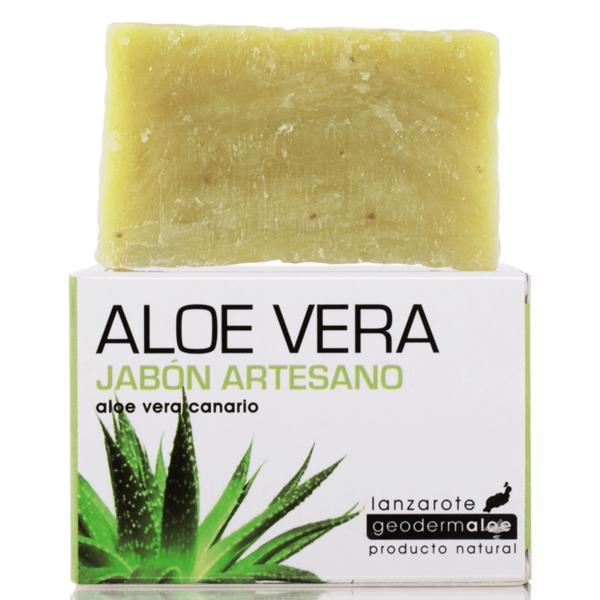 Sapun artizanal dermatocosmetic cu Aloe Vera Bio din Insulele Canare GeodermAloe, 100 g, GeodermAloe 100 imagine 2022