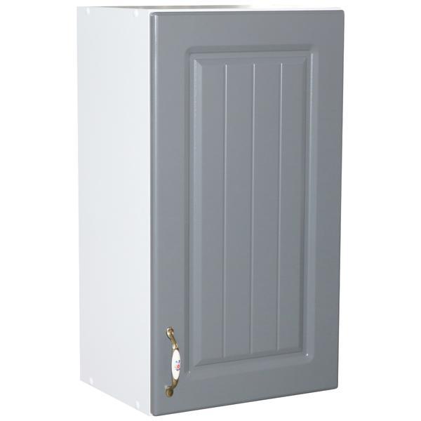 Corp suspendat cu 1 usa Zebra, Alb/Mdf Gri, 40 x 72 x 31 cm