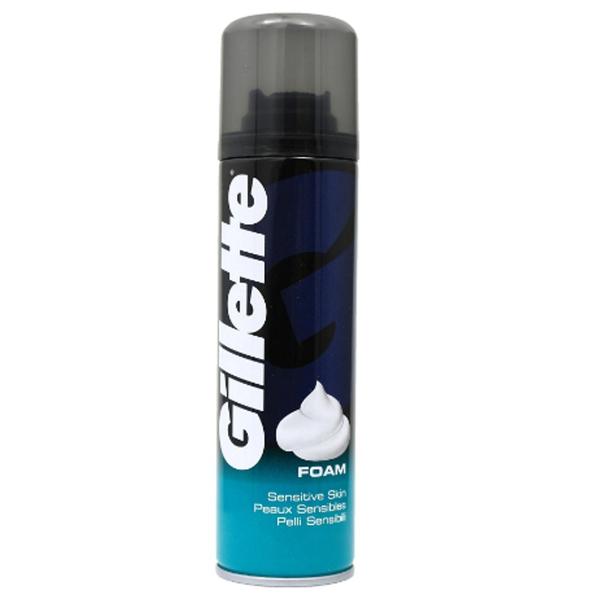 Spuma de Ras Regular pentru Piele Sensibila – Gillette Shave Foam Sensitive Skin, 200 ml esteto