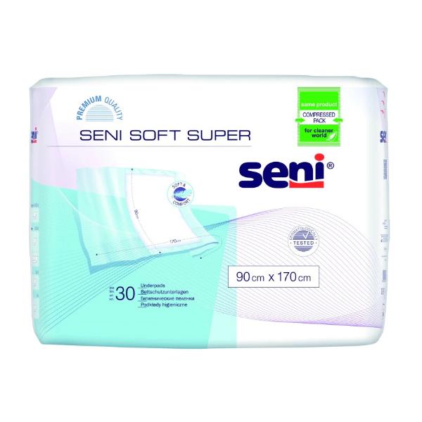 Aleze de Protectie – Seni Soft Super Underpads, 90x170cm, 30 buc