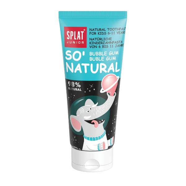Pasta de dinti naturala pentru copii 6-11 ani cu aroma de guma de mestecat - splat junior natural toothpaste bubble gum, 6-11 years, 73g