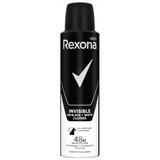 Deodorant Antiperspirant Spray pentru Barbati - Rexona Men Invisible on Black & White Clothes 48 h, 150 ml