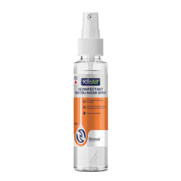 Spray Igienizant pentru Maini – Klintensiv KlinAll, 100 ml