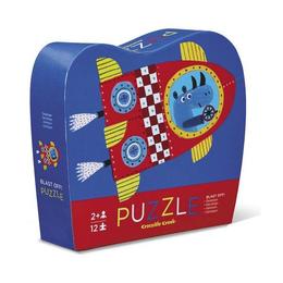 Puzzle Rinocerul Astronaut în Cutie cu Formă Originală - Crocodile Creek