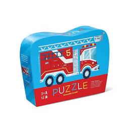 Puzzle Maşina de Pompieri în Cutie cu Formă Originală - Crocodile Creek