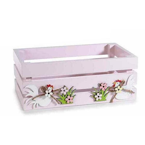 Cos din lemn lila model gaini 18x11x7 cm - decorer
