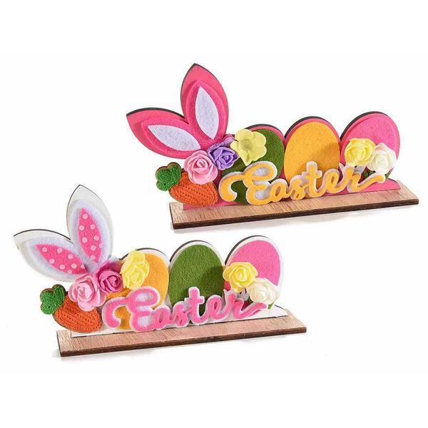Set 2 decoratiuni din lemn easter 21x4x11 cm - decorer