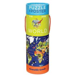 Puzzle + Poster, Harta Lumii - Crocodile Creek