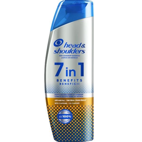 Sampon 7in 1 Antimatreata si Impotriva Caderii Parului – Head&Shoulders Anti-Dandruff Shampoo 7in 1 Benefits Anti-hair Fail, 270 ml esteto.ro