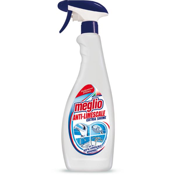 Spray Detergent Anticalcar – Meglio Anti-limescale Extra Shine, 750 ml