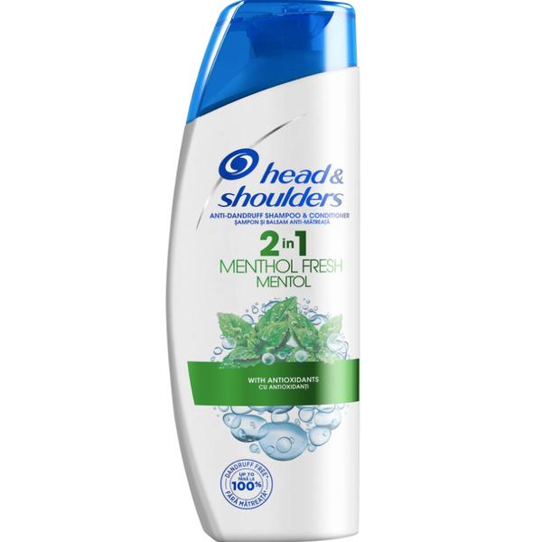 Sampon si Balsam 2in 1 Mentolat Antimatreata – Head&Shoulders Anti-dandruff Shampoo& Conditioner 2in 1 Menthol Fresh, 360 ml esteto.ro