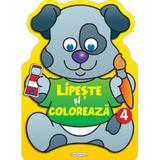 Lipeste si coloreaza 4, editura Girasol