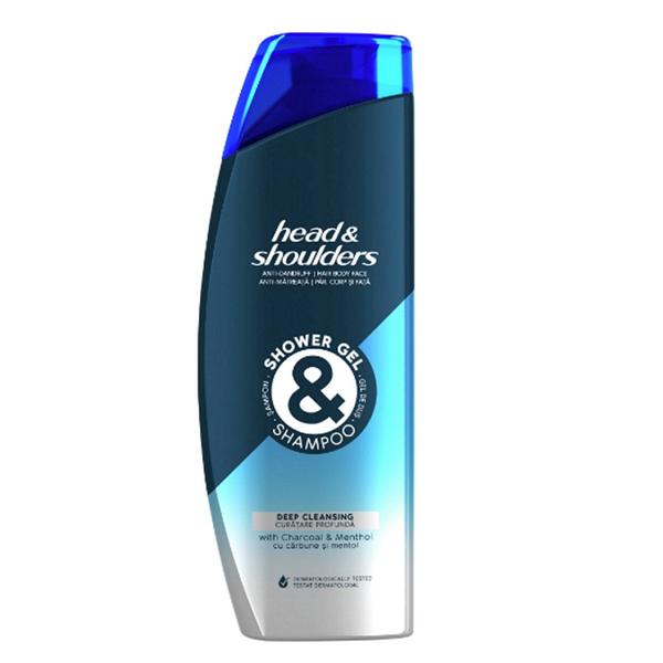 Sampon si Gel de Dus pentru Barbati Antimatreata si Curatare Profunda – Head&Shoulders Anti-Dandruf Shower Gel& Shampoo Deep Cleansing, 360 ml 360