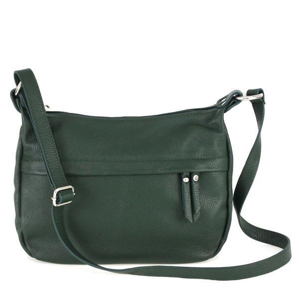 Geanta dama donata gt1577, piele naturala, verde