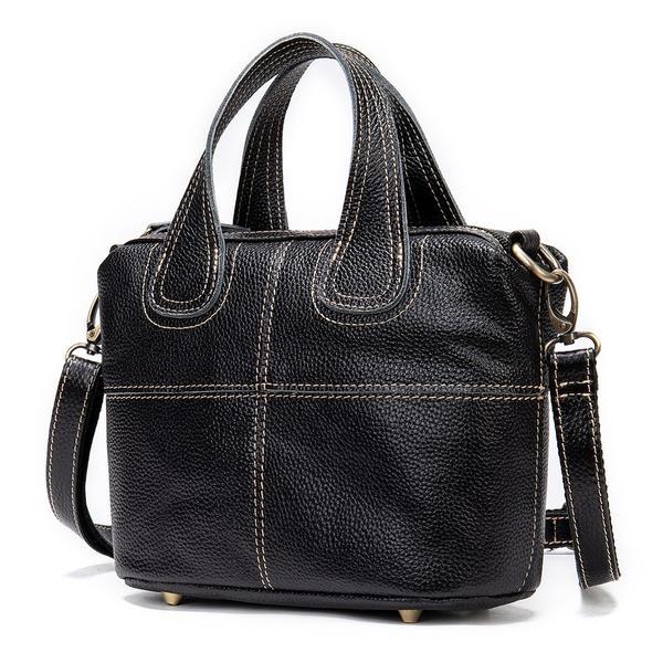 Geanta dama, francesca gt1513, piele naturala, model negru