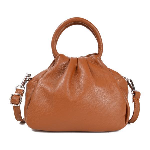 Geanta dama agnes gt1269, piele naturala, model maro