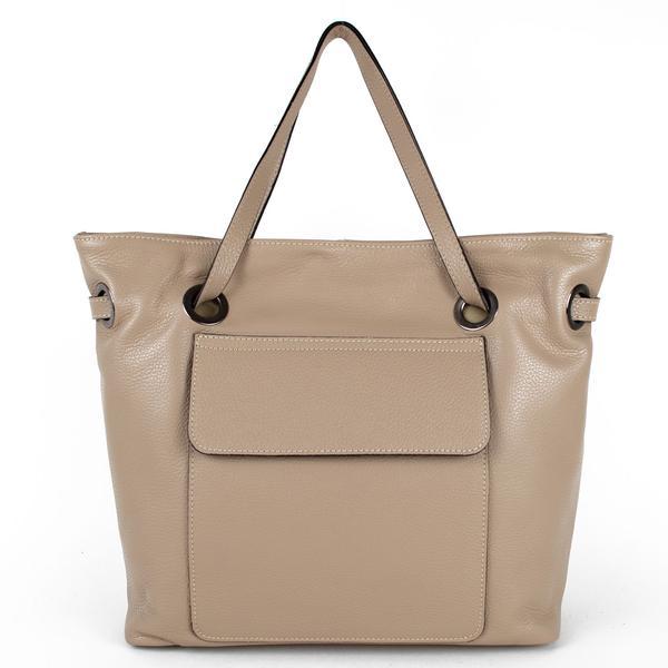 Geanta dama olivia gt1173, piele naturala, taupe